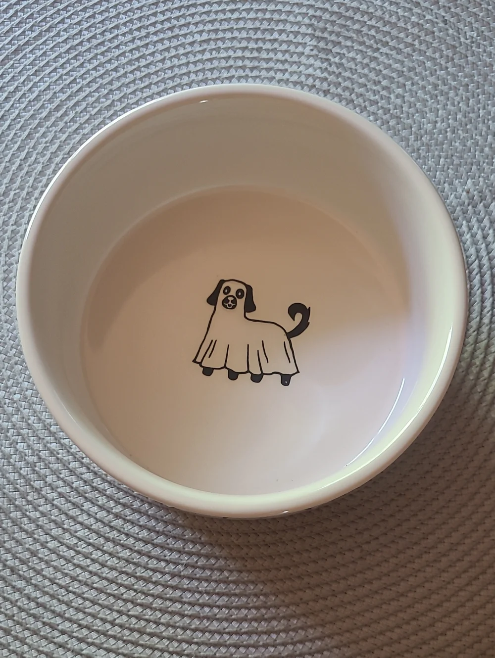 Rae Dunn Halloween Ghost Dog Bowl